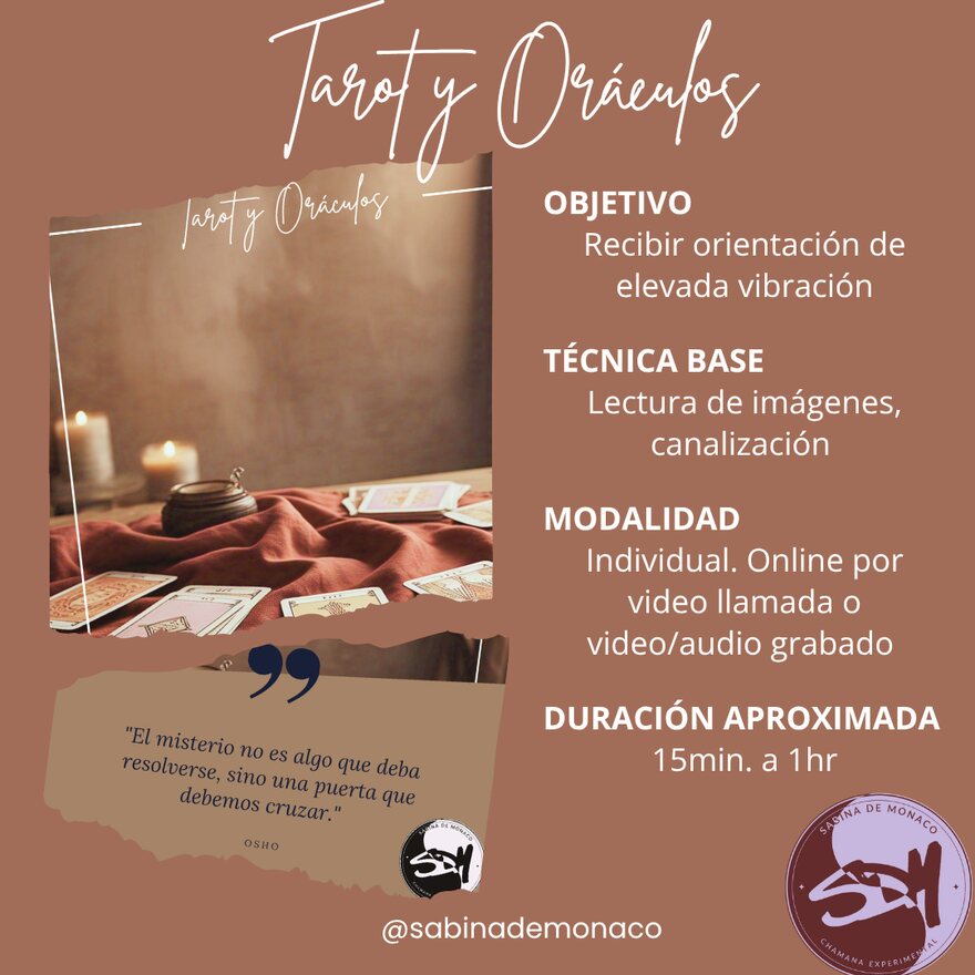 Tarot y Oráculos — ficha
